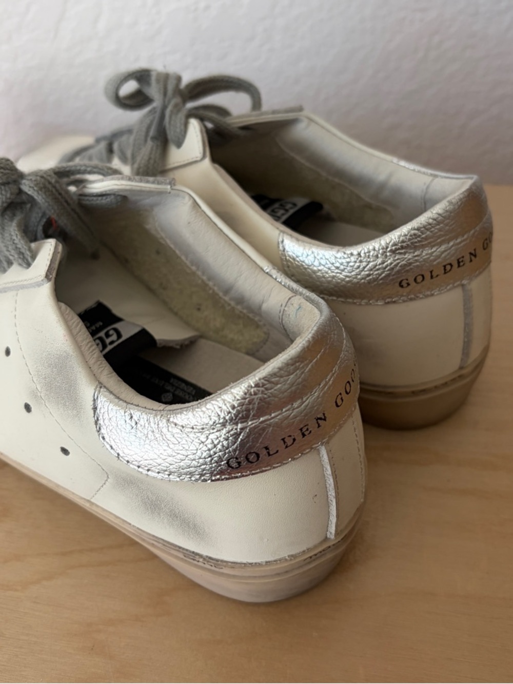 Golden Goose Hi Star platform sneakers silver star - Picture 8 of 17